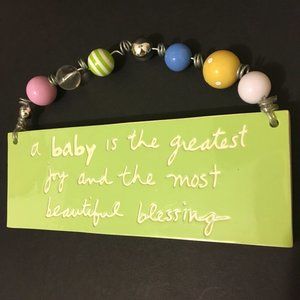 Sandra Magsamen Ceramic Plaque for Baby